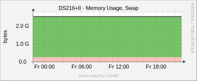 DS216+II - Memory Usage Swap